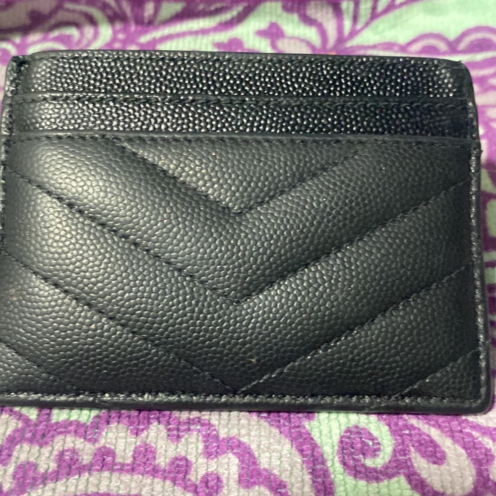 Saint Laurent Leather card case black - Picture 2 of 3